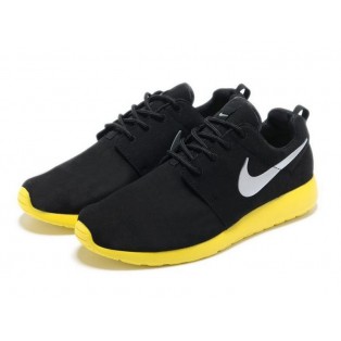 Nike Roshe Run Chaussurses Nike Running Pour Homme Noir/Gris/Jaune 511881-003