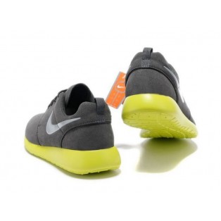 Nike Roshe Run Chaussurses Nike Running Pour Homme Noir/Gris/Vert 511881-003A