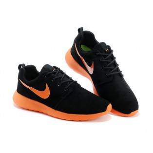 Nike Roshe Run Chaussurses Nike Running Pour Homme Noir/Orange 511881-012