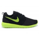 Nike Roshe Run Chaussurses Nike Running Pour Homme Noir/Vert/Jaune 511881-031