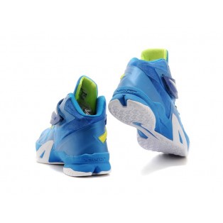 Nike Zoom LeBron Soldier 8/VIII 2015 Chaussure de Basket-ball Nouvelle pour Homme Bleu Blanc 653642-417