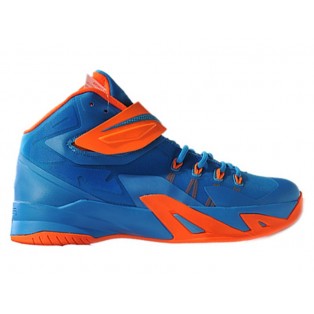 Nike Zoom LeBron Soldier 8/VIII 2015 Chaussure de Basket-ball Nouvelle pour Homme Bleu Orange 653642-400