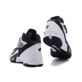 Nike Zoom LeBron Soldier 8/VIII 2015 Chaussure de Basket-ball Nouvelle pour Homme Noir Blanc 653642-002