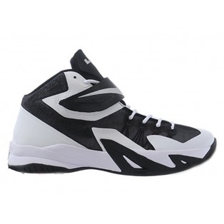 Nike Zoom LeBron Soldier 8/VIII 2015 Chaussure de Basket-ball Nouvelle pour Homme Noir Blanc 653642-002