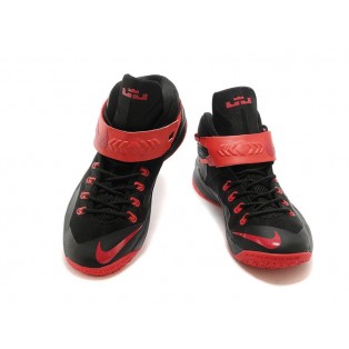 Nike Zoom LeBron Soldier 8/VIII 2015 Chaussure de Basket-ball Nouvelle pour Homme Noir Rouge 653641-003