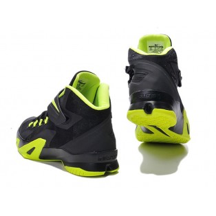 Nike Zoom LeBron Soldier 8/VIII 2015 Chaussure de Basket-ball Nouvelle pour Homme Noir Vert 653642-070