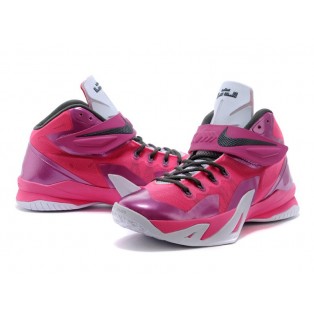 Nike Zoom LeBron Soldier 8/VIII 2015 Chaussure de Basket-ball Nouvelle pour Homme Rouge Blanc 653641-600