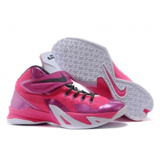 Nike Zoom LeBron Soldier 8/VIII 2015 Chaussure de Basket-ball Nouvelle pour Homme Rouge Blanc 653641-600