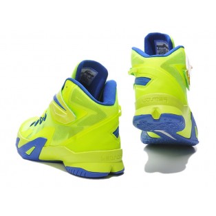 Nike Zoom LeBron Soldier 8/VIII EP 2015 Chaussures de Basket-ball Nouvelle Pour Homme Bleu/Jaune 653642-ID1
