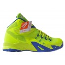 Nike Zoom LeBron Soldier 8/VIII EP 2015 Chaussures de Basket-ball Nouvelle Pour Homme Bleu/Jaune 653642-ID1