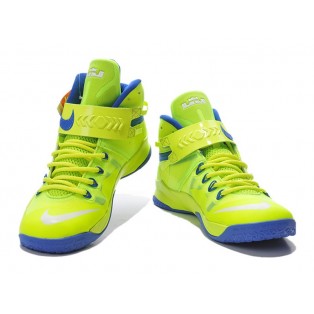 Nike Zoom LeBron Soldier 8/VIII EP 2015 Chaussures de Basket-ball Nouvelle Pour Homme Bleu/Jaune 653642-ID1