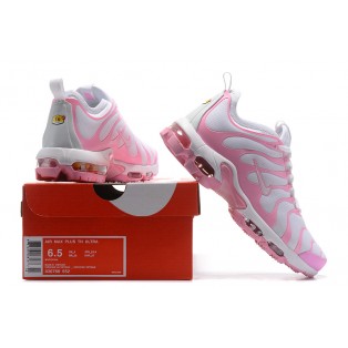 Nike Air Max Tn Plus/Tuned 2017 Chaussures de Baskets Pas Cher Pour Femme Rose/Blanche 898015_ID2